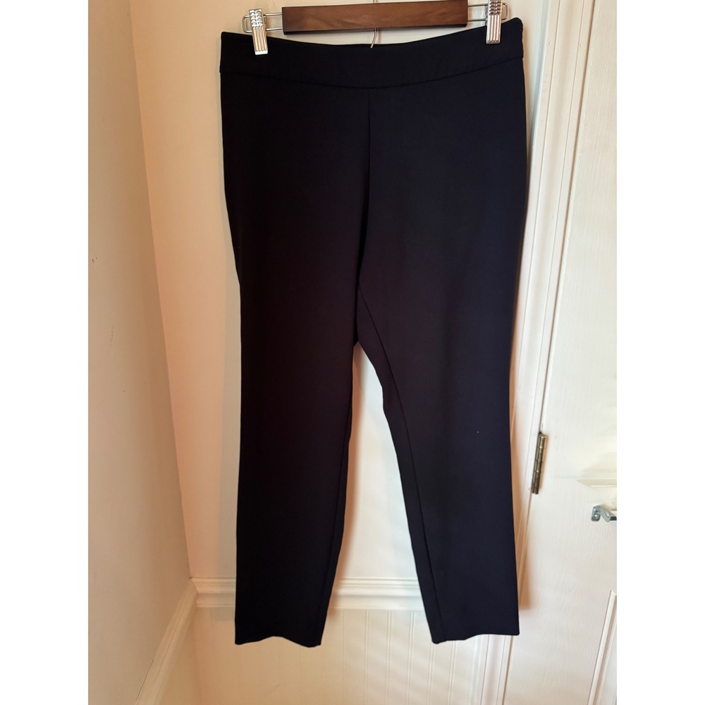 A‎ New Day Womens Black High-Rise Skinny Ankle Pants Size 8 Side Zip Dress Pants